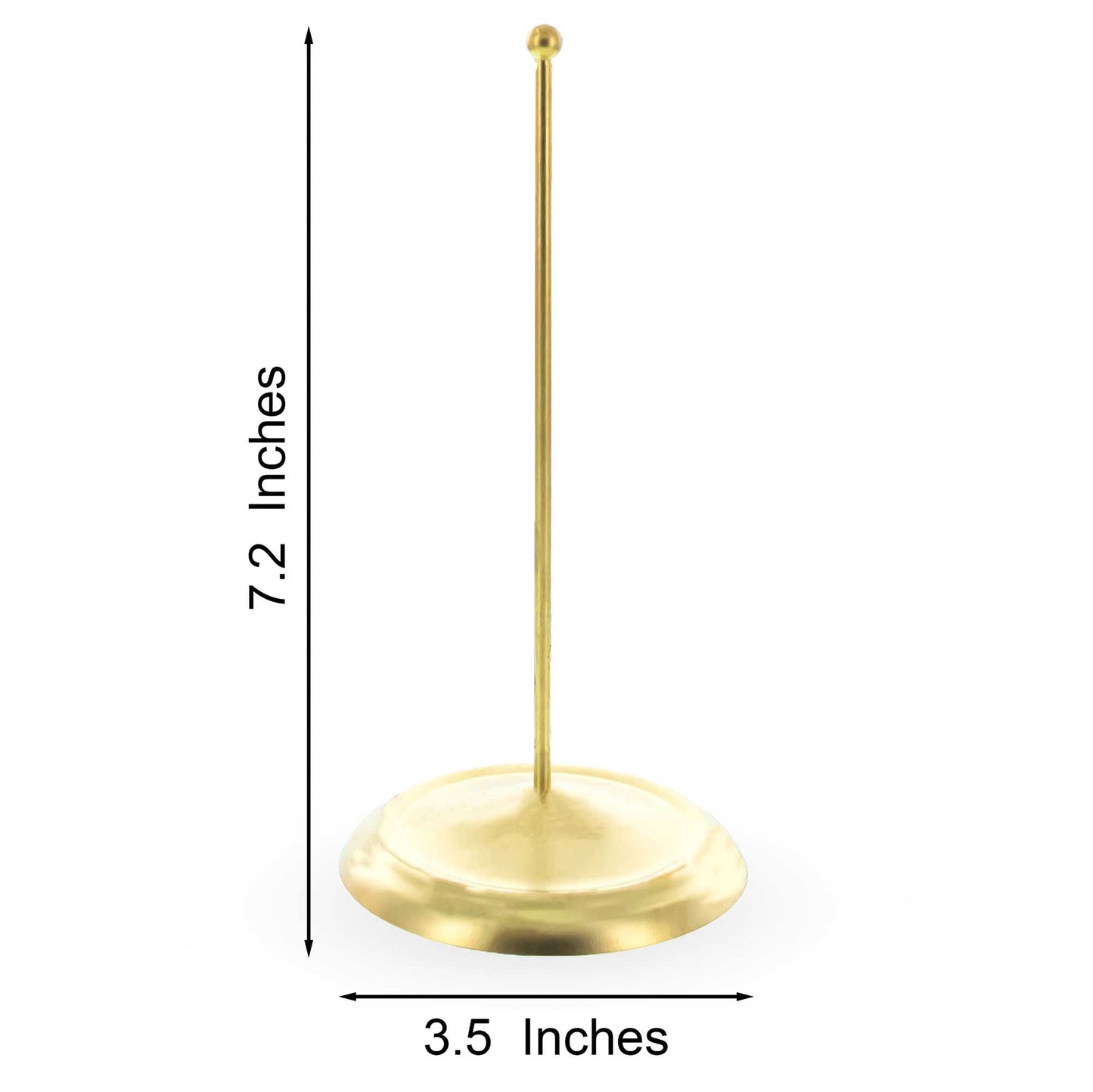 Upright Gold Metal Christmas Tree Topper Finial Stand Display Stand 7.2 Inches (Poland)
