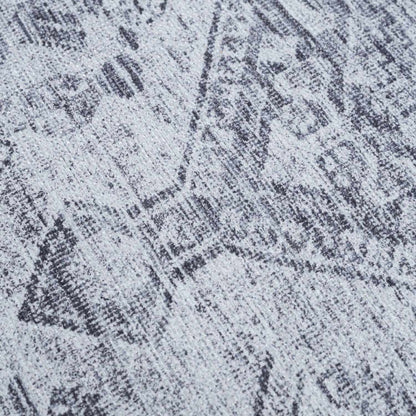 Barny Gray Blue Washable Rug - Clearance