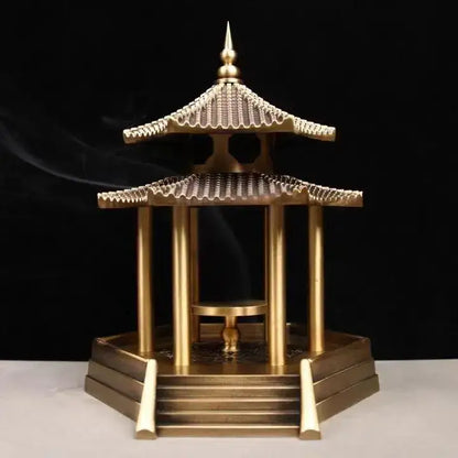 Ancient pavilion bronze brass incense burners living room decor