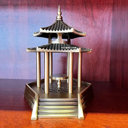 Ancient pavilion bronze brass incense burners living room decor