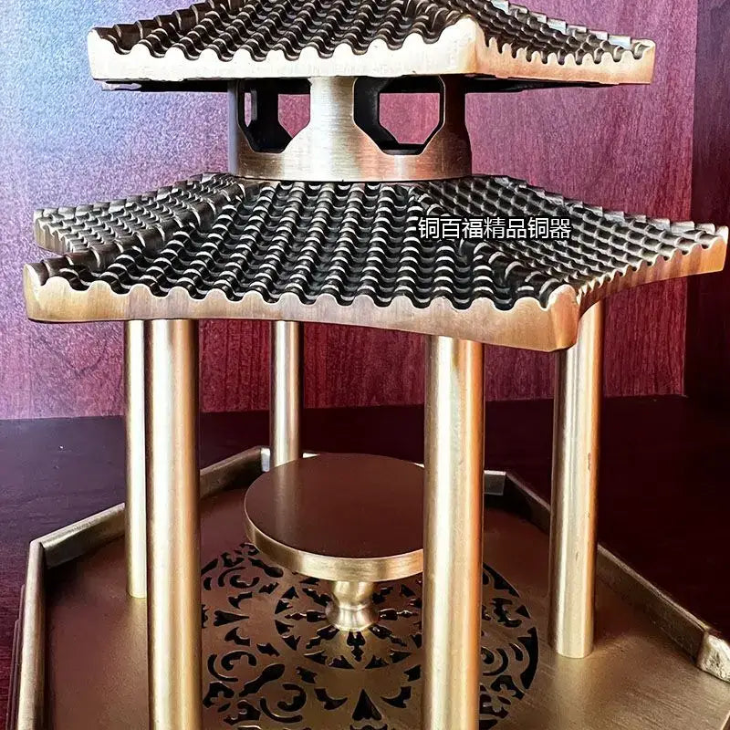Ancient pavilion bronze brass incense burners living room decor