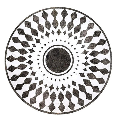 Anges Multi Finish Round Marble Medallions 36x36