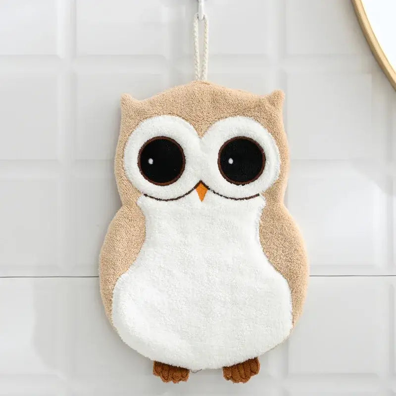 Animal microfiber children's hand towel – bathroom plush decor