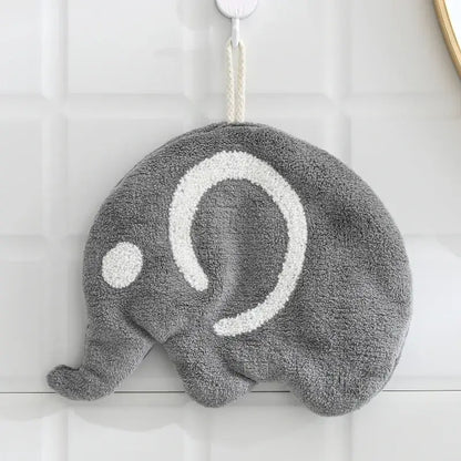 Animal microfiber children's hand towel – bathroom plush decor