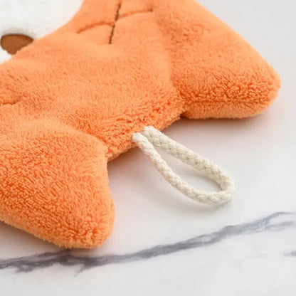 Animal microfiber children's hand towel – bathroom plush decor