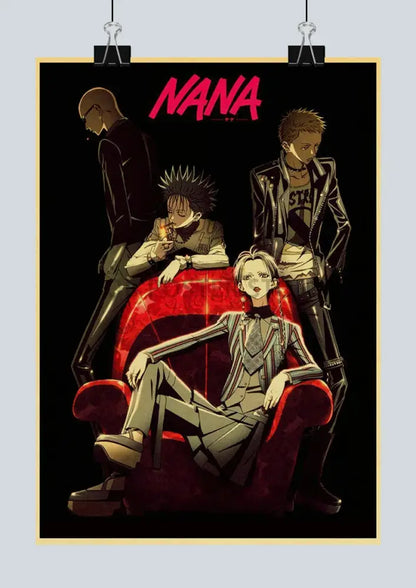 Retro anime nana kraft paper posters bedroom wall decor