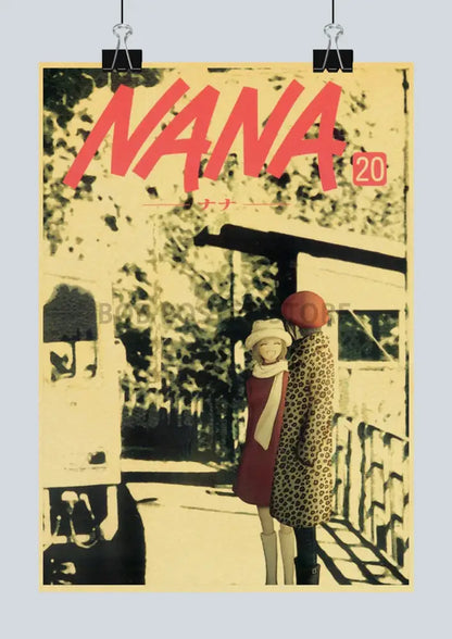 Retro anime nana kraft paper posters bedroom wall decor