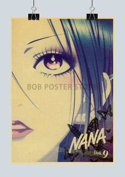 Retro anime nana kraft paper posters bedroom wall decor