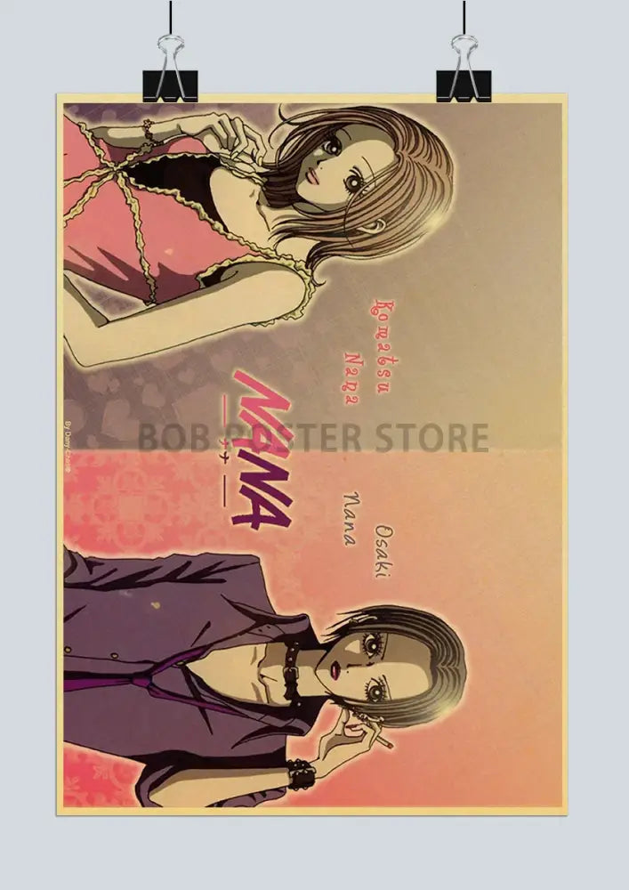 Retro anime nana kraft paper posters bedroom wall decor