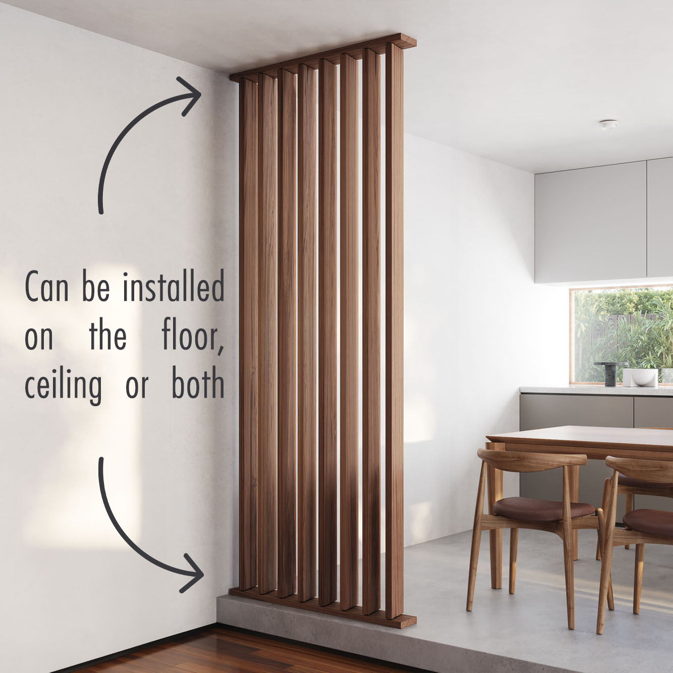 Room Divider Floor/Ceiling Base