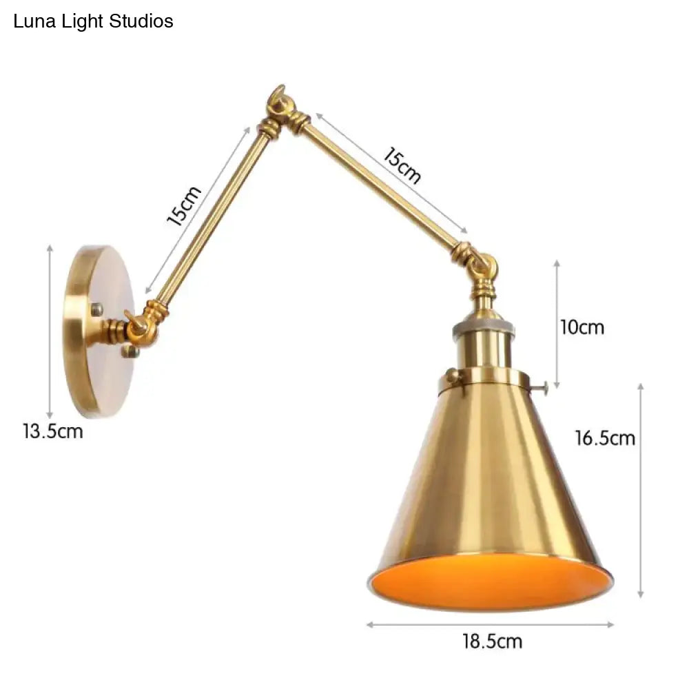 DecorBites™ Antique Adjustable Wall Lamp Sconce Black Copper