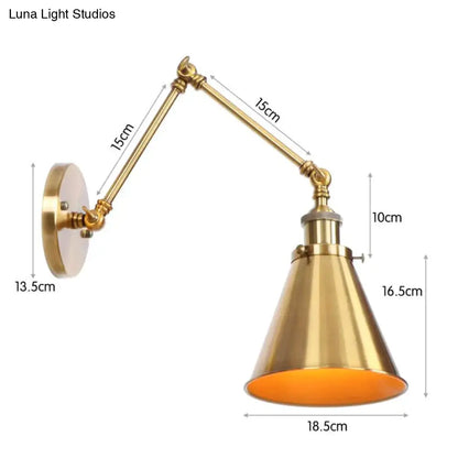 DecorBites™ Antique Adjustable Wall Lamp Sconce Black Copper