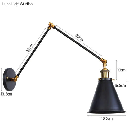 DecorBites™ Antique Adjustable Wall Lamp Sconce Black Copper