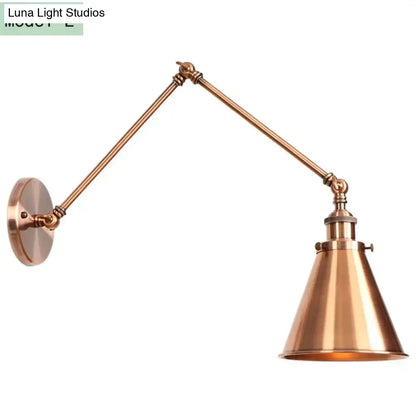 DecorBites™ Antique Adjustable Wall Lamp Sconce Black Copper