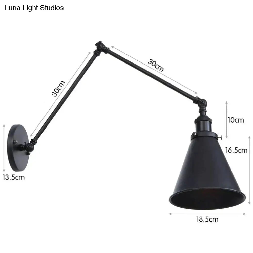 DecorBites™ Antique Adjustable Wall Lamp Sconce Black Copper
