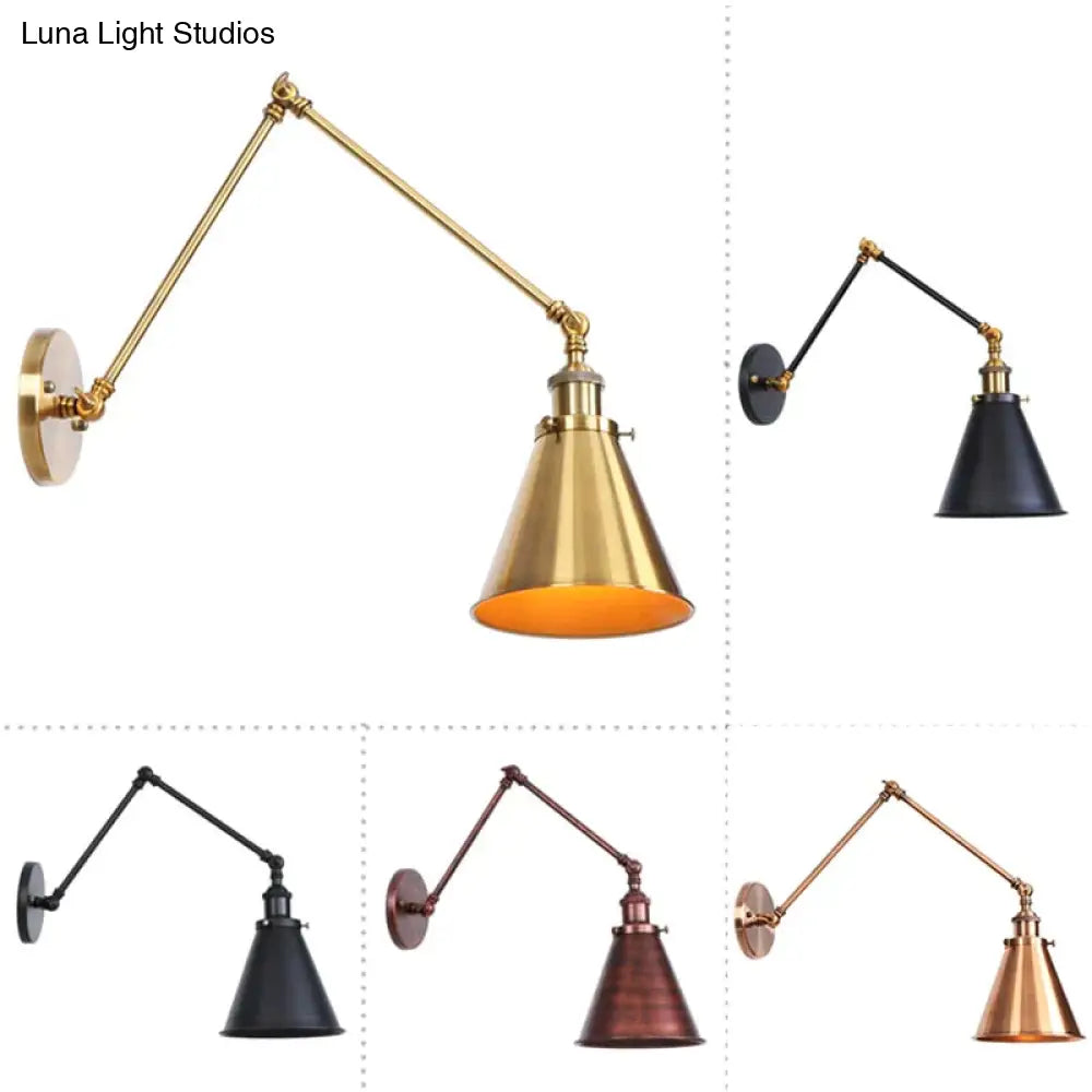 DecorBites™ Antique Adjustable Wall Lamp Sconce Black Copper