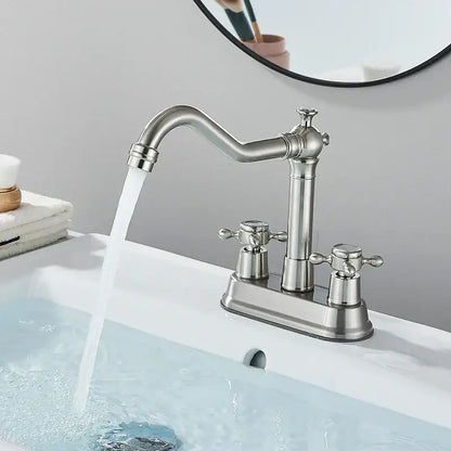 Antique black brass waterfall basin faucet bathroom vanity tap