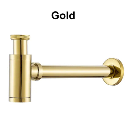Antique brass air isolation drain pipe bathroom sink threaded connection
