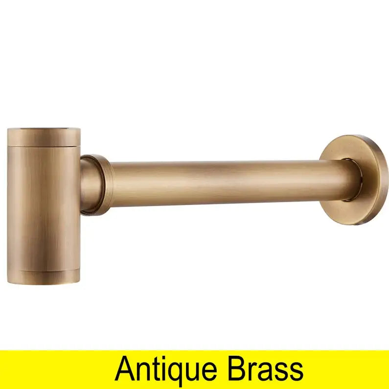 Antique brass air isolation drain pipe bathroom sink threaded connection