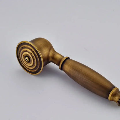 Antique brass and chrome hand shower head bathroom sprayer