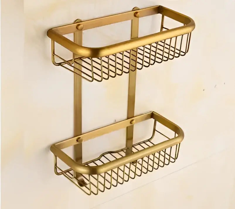Antique brass bath hardware set bathroom vintage wall fixtures