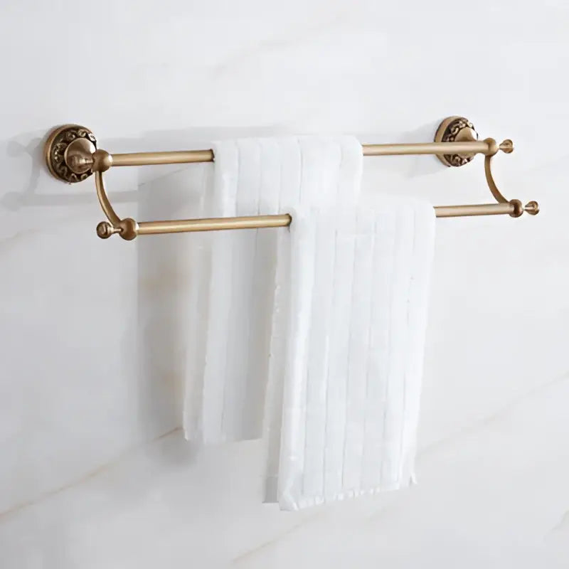 Antique brass bath hardware set bathroom vintage wall fixtures