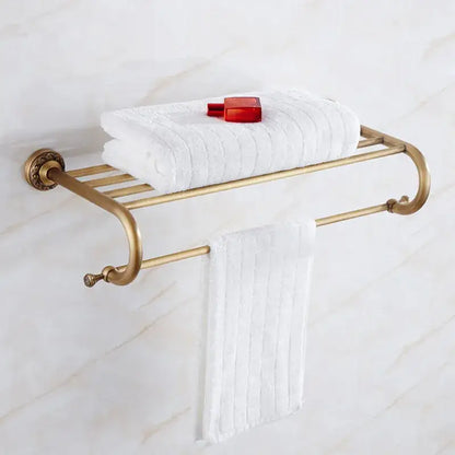 Antique brass bath hardware set bathroom vintage wall fixtures