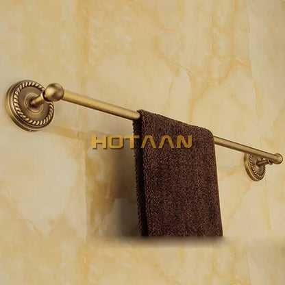 Antique brass bathroom accessories set rope detail bathroom hook