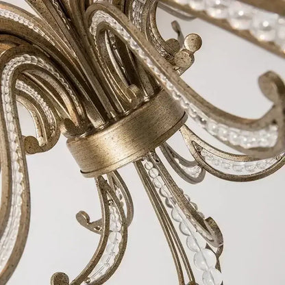 Antique brass french candle design pendant lighting dining room