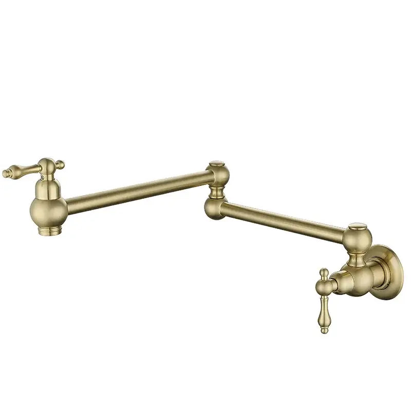 Antique brass gooseneck pot filler tap kitchen wall mounted faucet