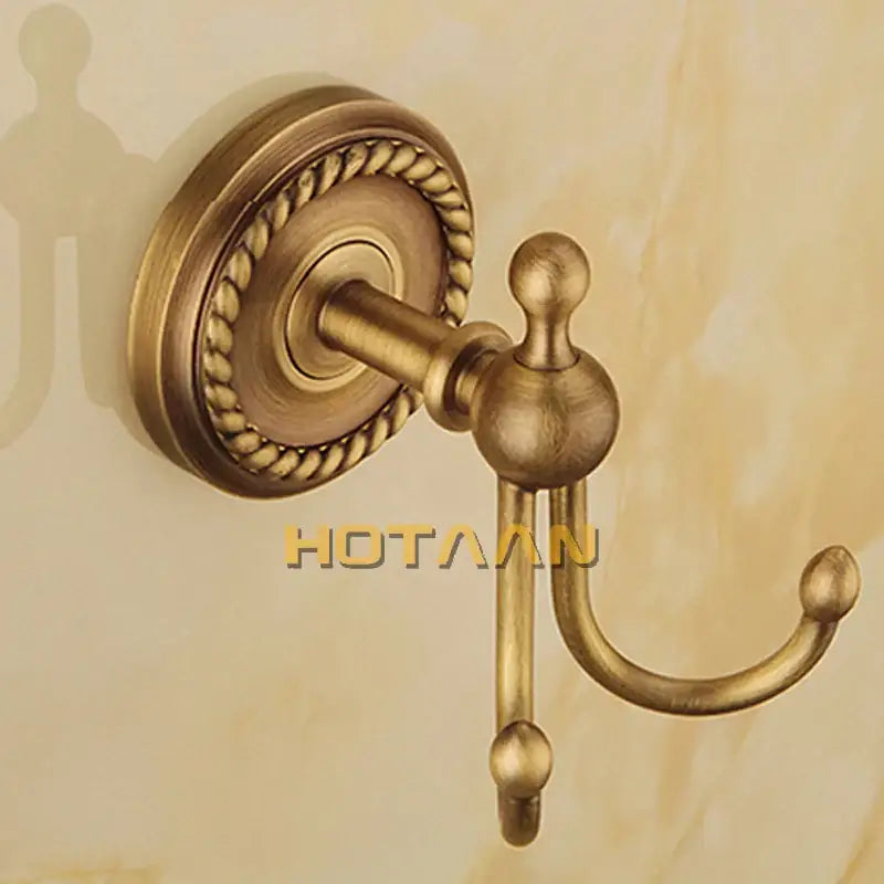 Antique brass rope twist 4 piece bathroom set – bathroom kit