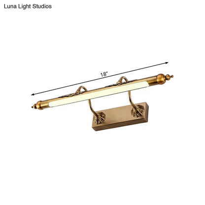 Antique brass shell vanity light bathroom 60w maximum bulb wattage