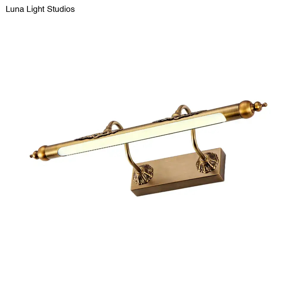 Antique brass shell vanity light bathroom 60w maximum bulb wattage