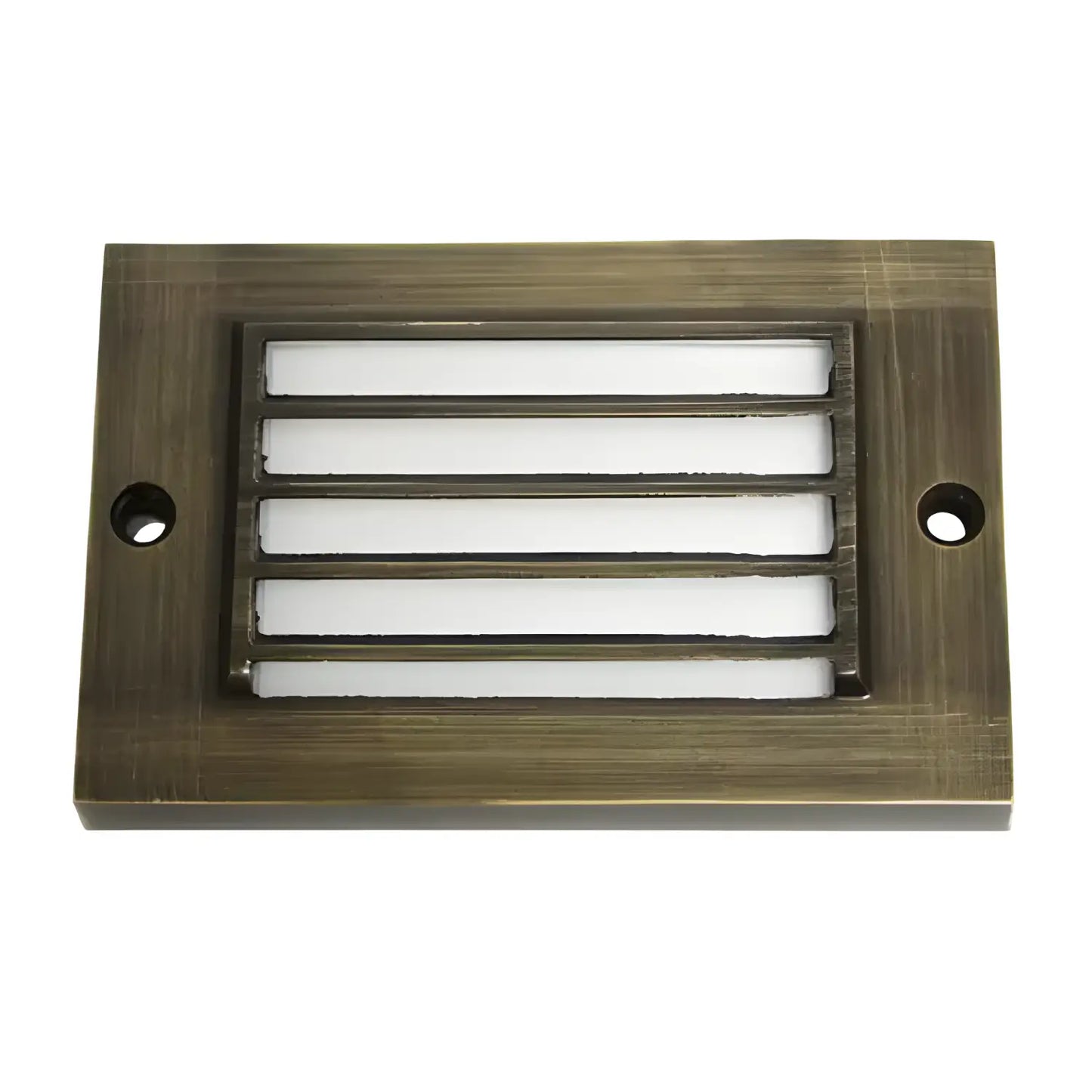 Antique Bronze LED Step Light Fixture | Brass Construction | Low Voltage