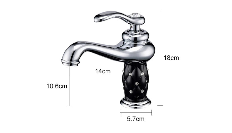 DecorBites™ Antique Bronze Bathroom Faucet Single Handle Mixer