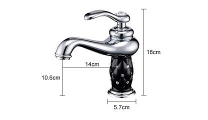 DecorBites™ Antique Bronze Bathroom Faucet Single Handle Mixer