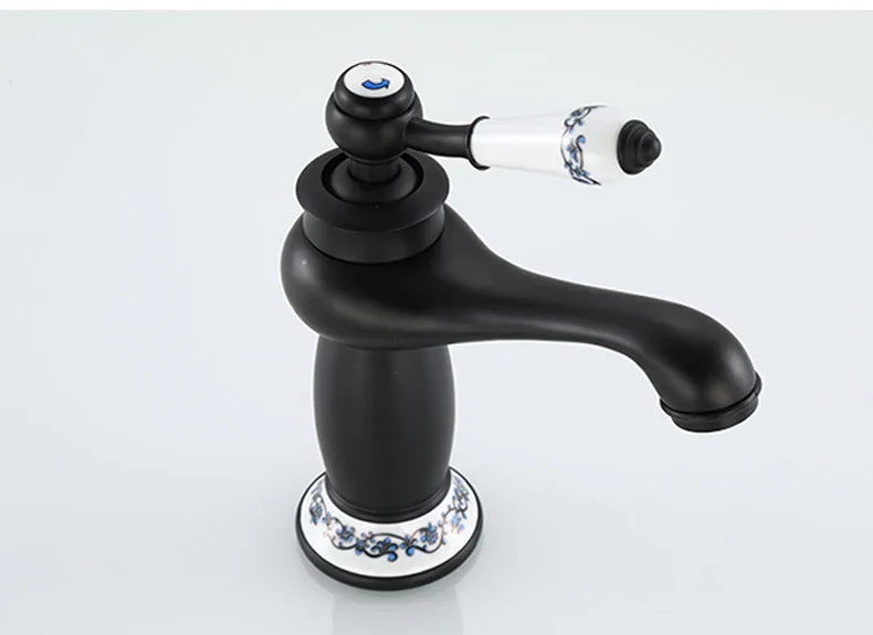 DecorBites™ Antique Bronze Bathroom Faucet Single Handle Mixer