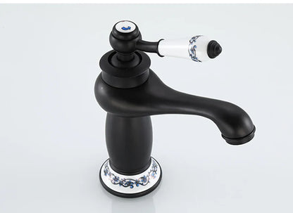 DecorBites™ Antique Bronze Bathroom Faucet Single Handle Mixer