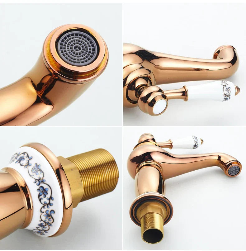 DecorBites™ Antique Bronze Bathroom Faucet Single Handle Mixer