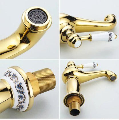 DecorBites™ Antique Bronze Bathroom Faucet Single Handle Mixer