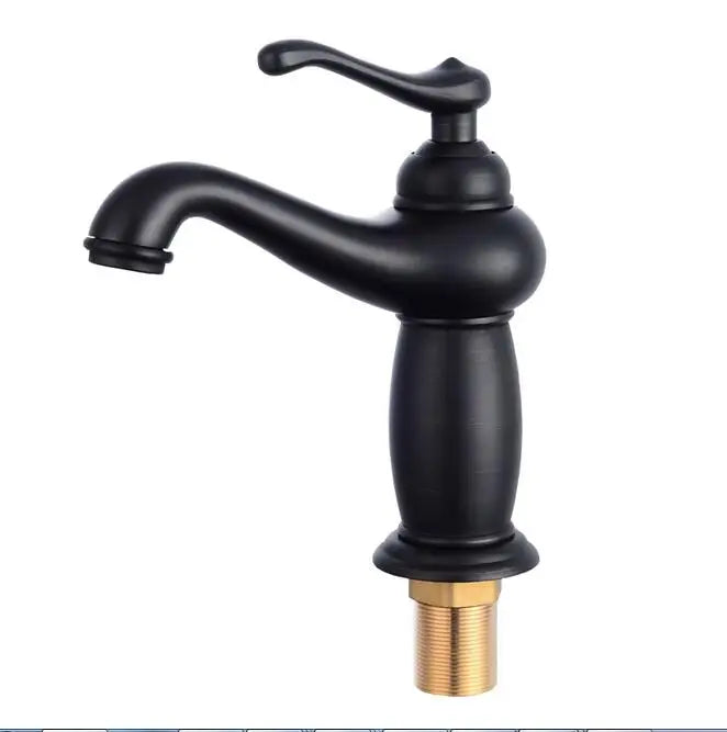 DecorBites™ Antique Bronze Bathroom Faucet Single Handle Mixer