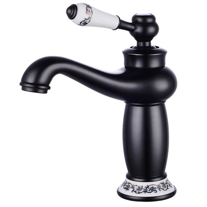 DecorBites™ Antique Bronze Bathroom Faucet Single Handle Mixer