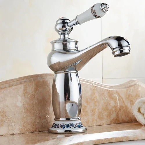 DecorBites™ Antique Bronze Bathroom Faucet Single Handle Mixer