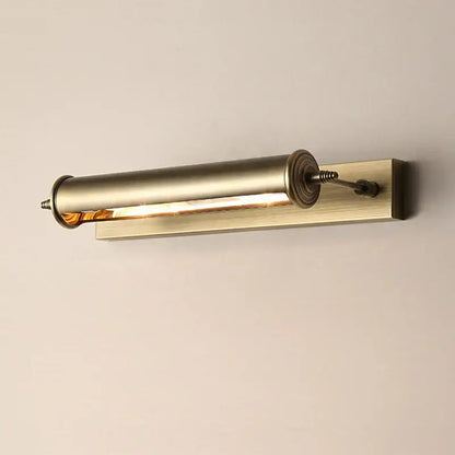 Antique bronze bathroom wall lamp with glass vanity light