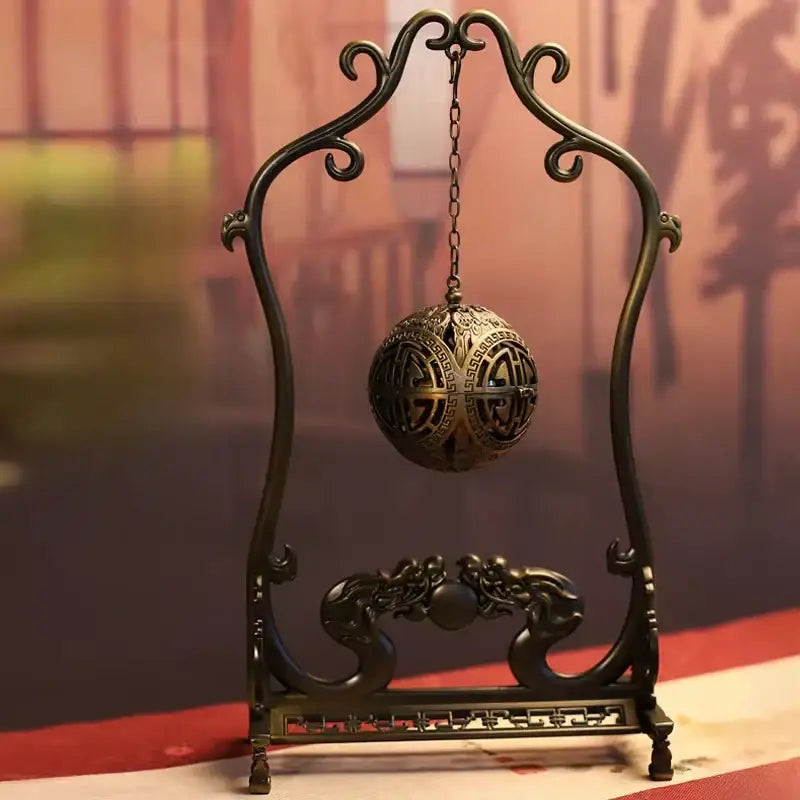 Antique bronze dragon alloy incense burner living room zen decor