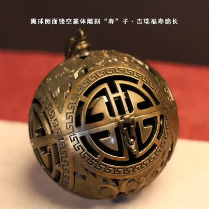 Antique bronze dragon alloy incense burner living room zen decor