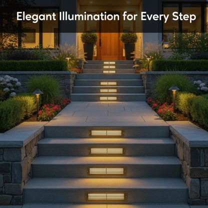 Antique Bronze LED Step Light Fixture | Brass Construction | Low Voltage