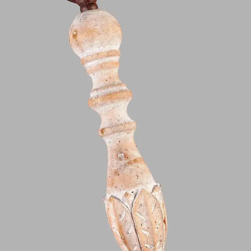 Antique double head french wall lamp distressed white bedroom sconce