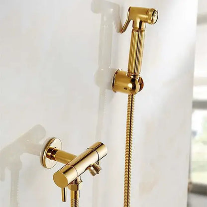 Antique engraved brass bidet shattaf for bathroom hygienic washing