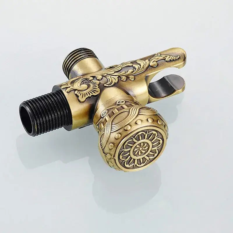 Antique engraved brass bidet shattaf for bathroom hygienic washing